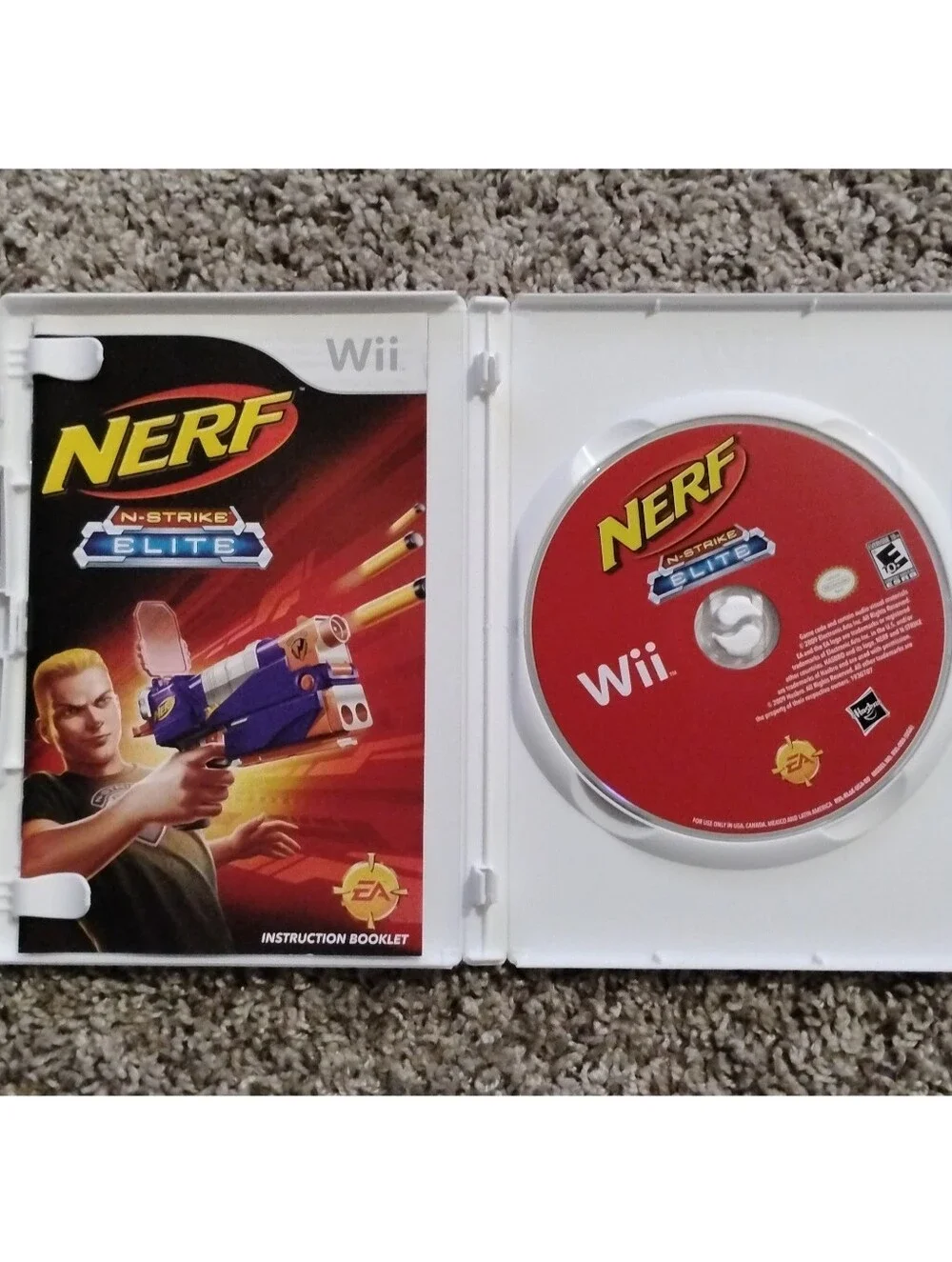 Nerf N-Strike Elite (Nintendo Wii) - Complete In Box (CIB) w/ Manual